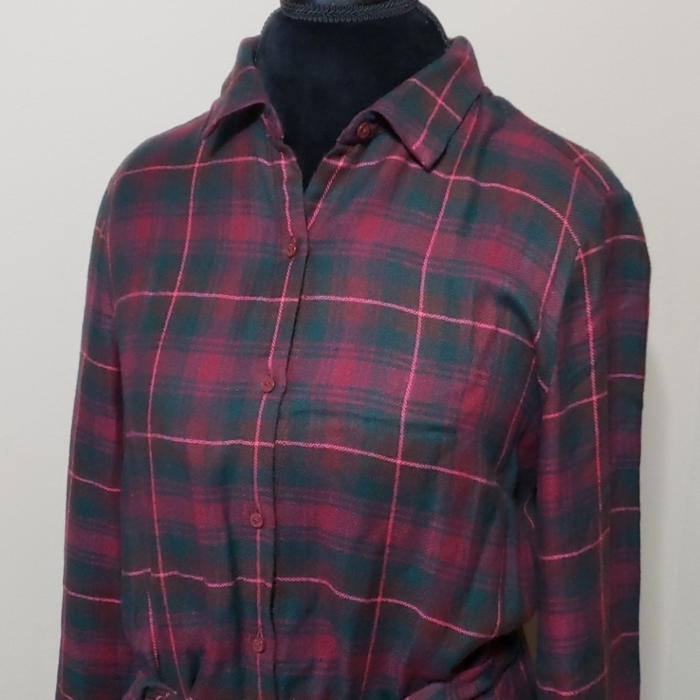 Tommy hilfiger plaid lightweight flannel dress